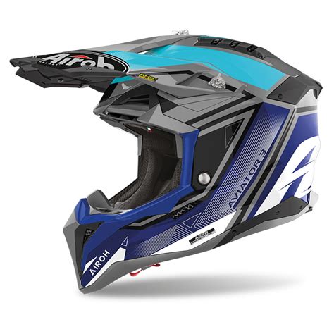 Airoh Aviator League Helmet Blue Av Le Offroad Helmets Motostorm