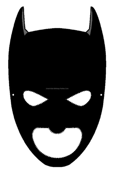 Black Bat Mask Template Clipart Best