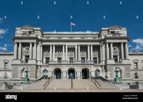 Exterior view of the Library of Congress building, the Thomas Jefferson ...