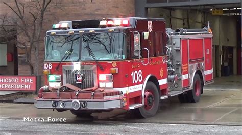 Chicago Fire Dept Engine 108 Responding Youtube