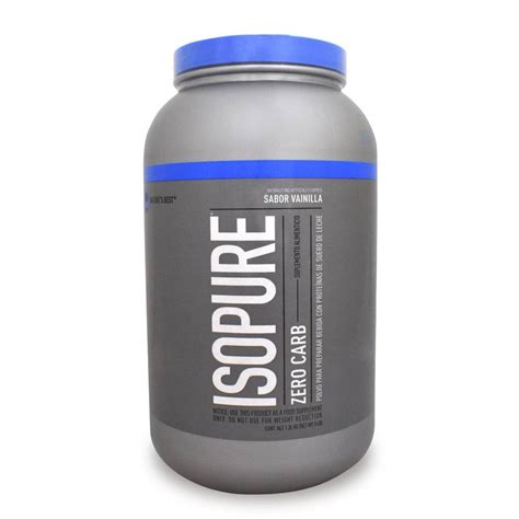 Isopure Zero Carb Prote Na Lbs Sabor Vainilla Natures Best