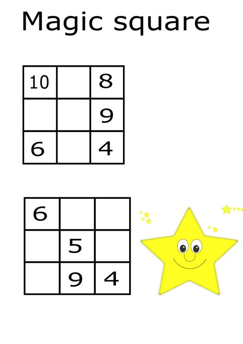 Magic Number Square Magic Squares Math Magic Squares Math Magic