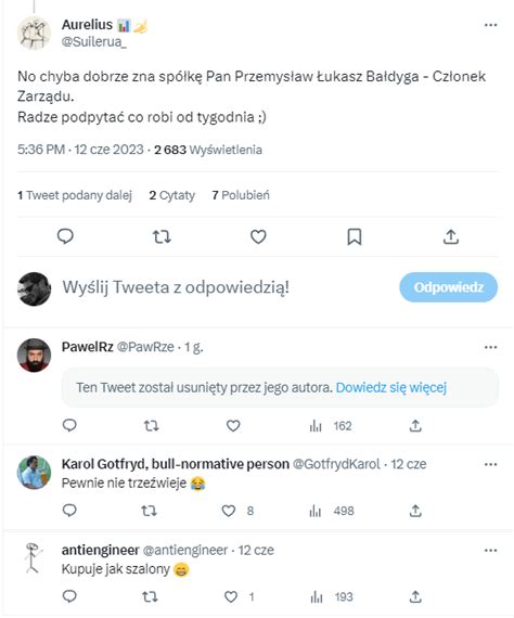 SobieAMuzom on Twitter Kupował jak szalony Członek zarządu nawet