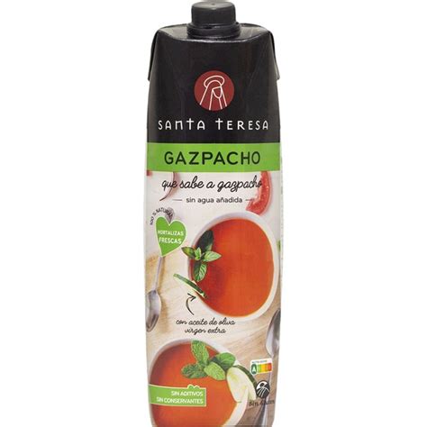 Comprar Gazpacho Natural Sin Aditivos Con Aove Sin Gluten Brik L