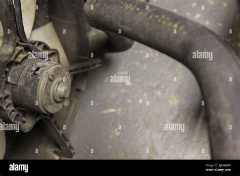 Close Up Shots Of An Old Honda Engine Stock Photo Alamy