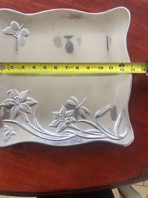 Butterfly Meadows Pewter Tray Lenox Etsy