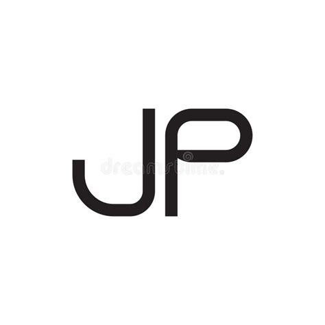 Jp Initial Letter Vector Logo Icon Stock Vector Illustration Of Type