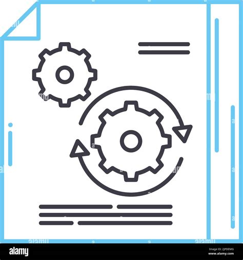 Hardware Manual Line Icon Outline Symbol Vector Illustration Concept