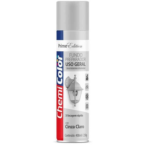 Tinta Spray Uso Geral 400ml Cinza Claro Chemicolor Ref 0680197