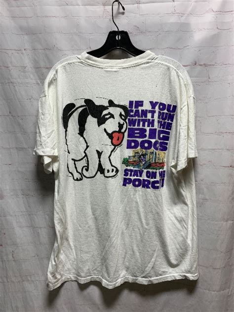 Classic 1994 Big Dogs T Shirt W Large Back Graphic Boardwalk Vintage