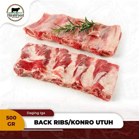 Jual Back Ribs Konro Daging Sapi Iga Konro Utuh Potongan Shopee