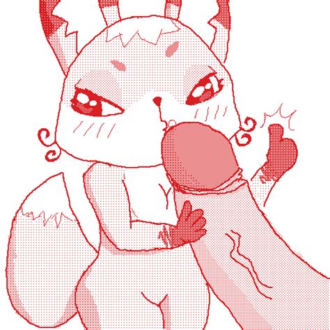 Rule 34 Blowjob Blush Confusion Female Fox Fox Ears Fox Tail Furry Height Difference Humanoid