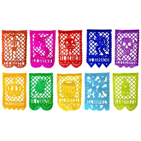 Ft Mexican Banner Papel Picado Paper Set La Loteria Party Banners