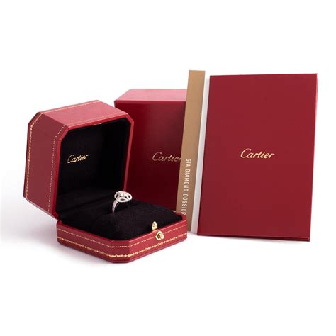 Cartier Galanterie Collection Diamond White Gold 18k Ring For Sale At