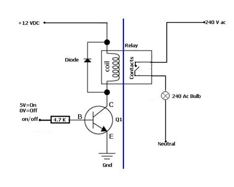 Simple Relay Circuit Diagram