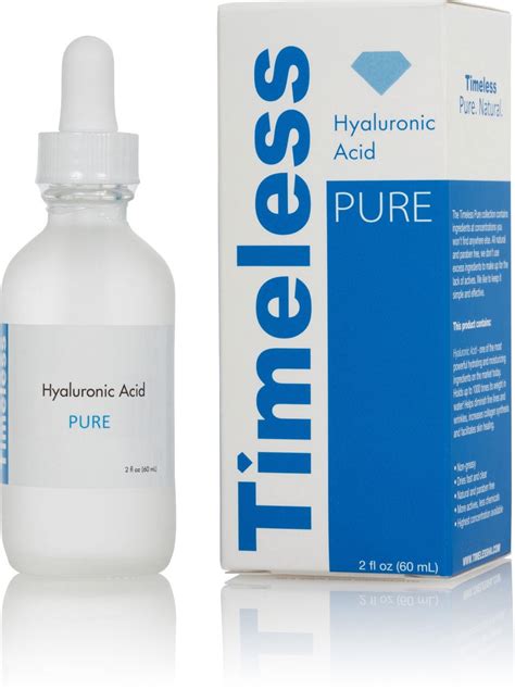 Timeless Skin Care Hyaluronic Acid Serum 100 Pure 2oz 60ml Walmart