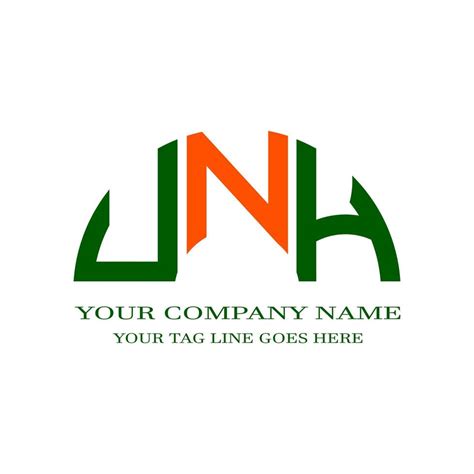 UNH letter logo creative design with vector graphic 8465985 Vector Art ...