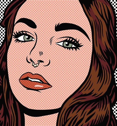 Custom Portrait In The Pop Art Style Roy Lichtenstein Style For