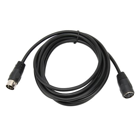 5 Pin MIDI Keyboard Extension Cable Stable DIN Male to Female Adapter ...