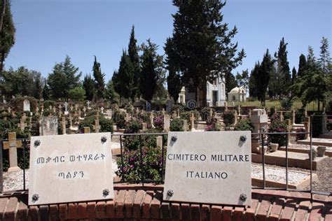 Cimitero Militare Italiano Ad Asmara Eritrea Fotografia Editoriale