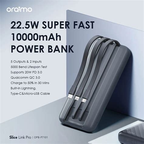 Oraimo Slice Link Pro Opb P Mah W Power Bank Sophie S