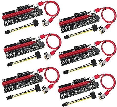 PCIE Riser 1X a 16X extensão gráfica para GPU Mining Power Riser