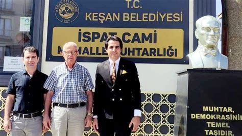 İlçe Milli Eğitim Müdürümüz İlhan Saz ın İspat Cami Mahallesi Muhtarı