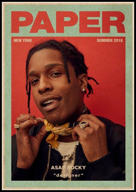 Poster Prints Asap Rocky Rap Hip Hop Singer Poster Painting Wall Art