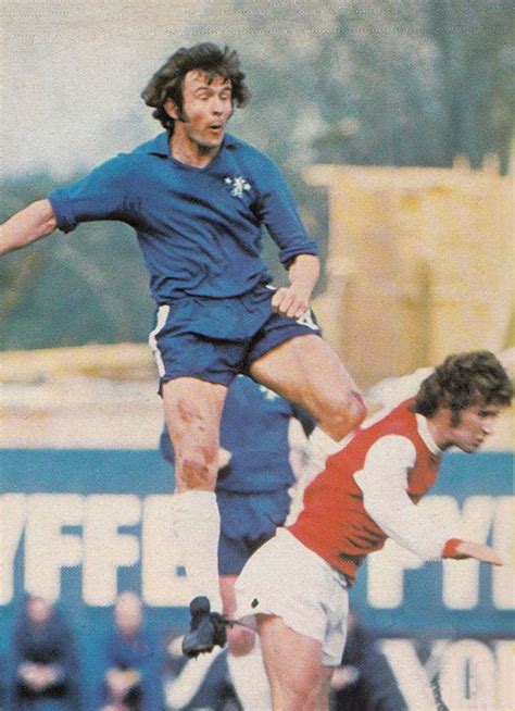 20th January 1973 Chelsea Half Back John Hollins Out Jumping Arsenal S