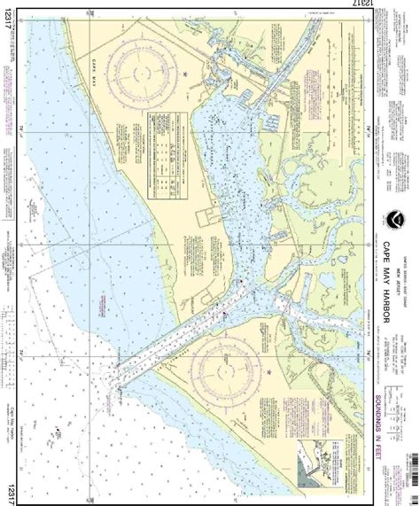 Amazon Noaa Chart Cape May Harbor Fishing Charts And