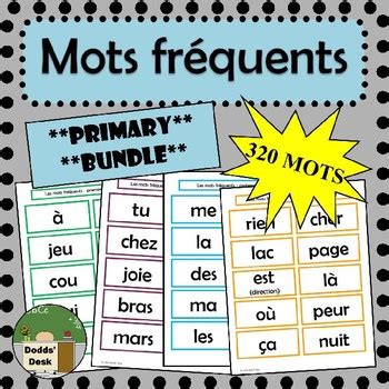 Mots Fr Quents Pour Les Classes Primaires French Sight Words