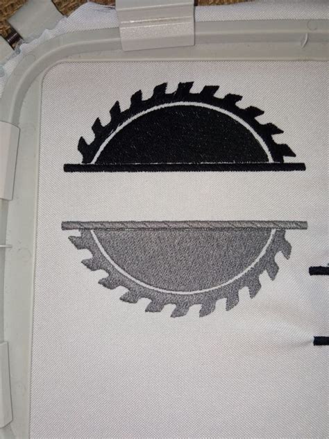 Wood Saw Blade Embroidery Design Saw Blade Monogram Embroidery Woodsman Embroidery Labor Day