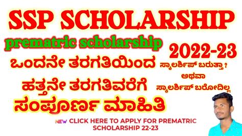 How To Apply For Ssp Scholarship Pre Matric Scholarship Online