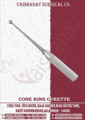 Stainless Steel VAISHANAV CONE RING CURETTE At Rs 1 Piece In Jalandhar