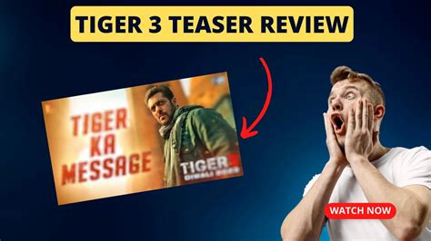 Tiger 3 Teaser A Glimpse Into The World Of India S Biggest Spy