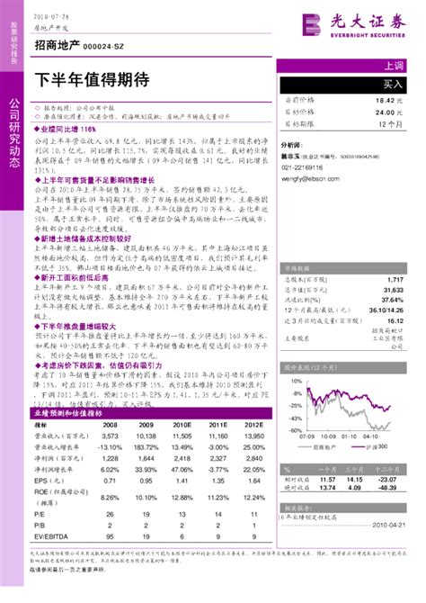 招商地产000024：下半年值得期待