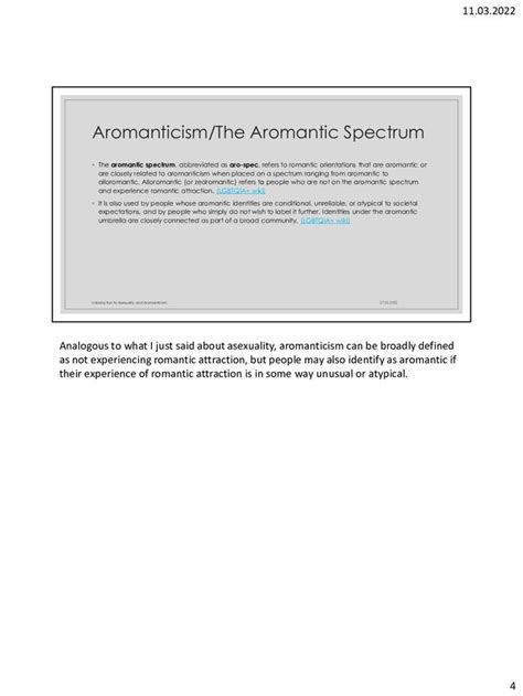 An Introduction To Asexuality And Aromanticism Presentation And Notes