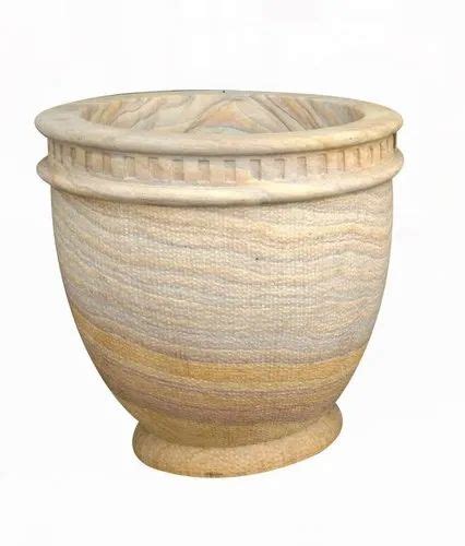 Brown Outdoor Rainbow Stone Garden Planter Size 18 Inch At Rs 6000 In