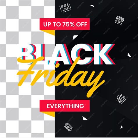 Premium Vector Black Friday Poster Design Template