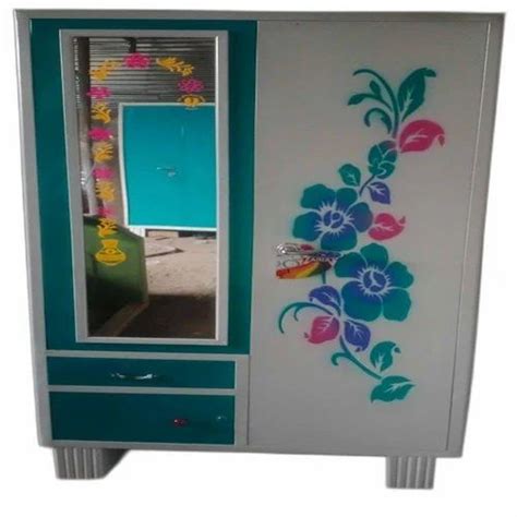 2 Door Printed Mirror Iron Almirah, 6 Shelves, With Locker at Rs 11000 ...