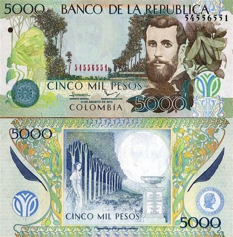 27 años cumple el billete de 5 000 pesos en Colombia