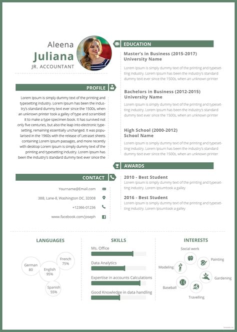 Junior Accountant Resume Format In Word Free Download / Basic Resume Format Pdf - http://www ...