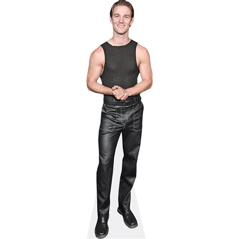 Nico Greetham Black Outfit Pappaufsteller Celebrity Cutouts