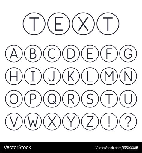 Circled Letters Font