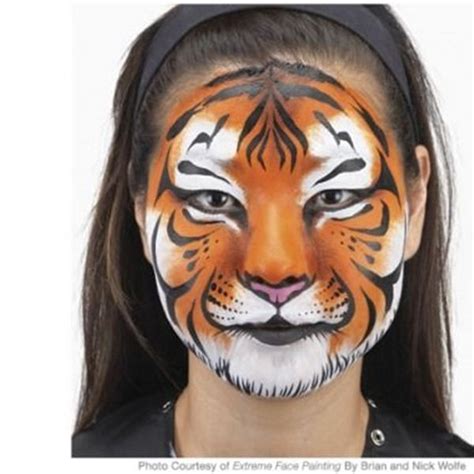 40 Easy Tiger Face Painting Ideas For Fun Bored Art Face Painting