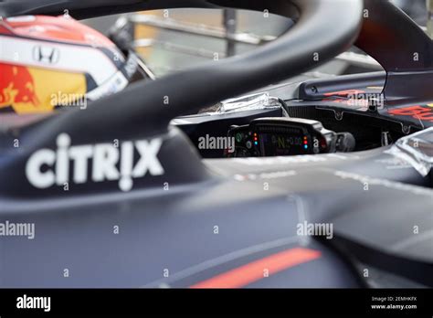 Pierre Gasly Aston Martin Red Bull Racing Rd15 Car Seen In Action