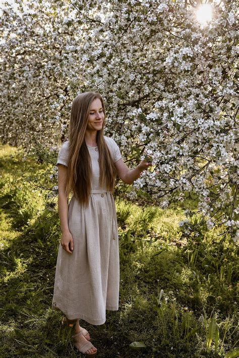 Muslin Dress, Woman Dress, Double Gauze, NATURAL Colour - Etsy