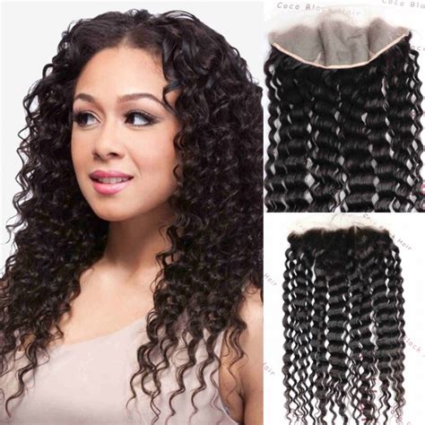 Brazilian Deep Wave Lace Frontal Closure Free Shipping 13x4 Ear To Ear