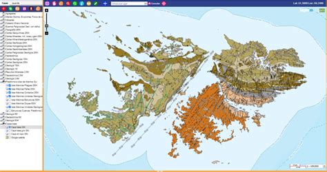 Mapas Geológicos De Las Islas Malvinas A Escala 1250000 En El Sigam