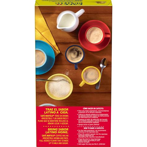 Cafe Bustelo Espresso Capsules, 10 Count · Cafe Bustelo